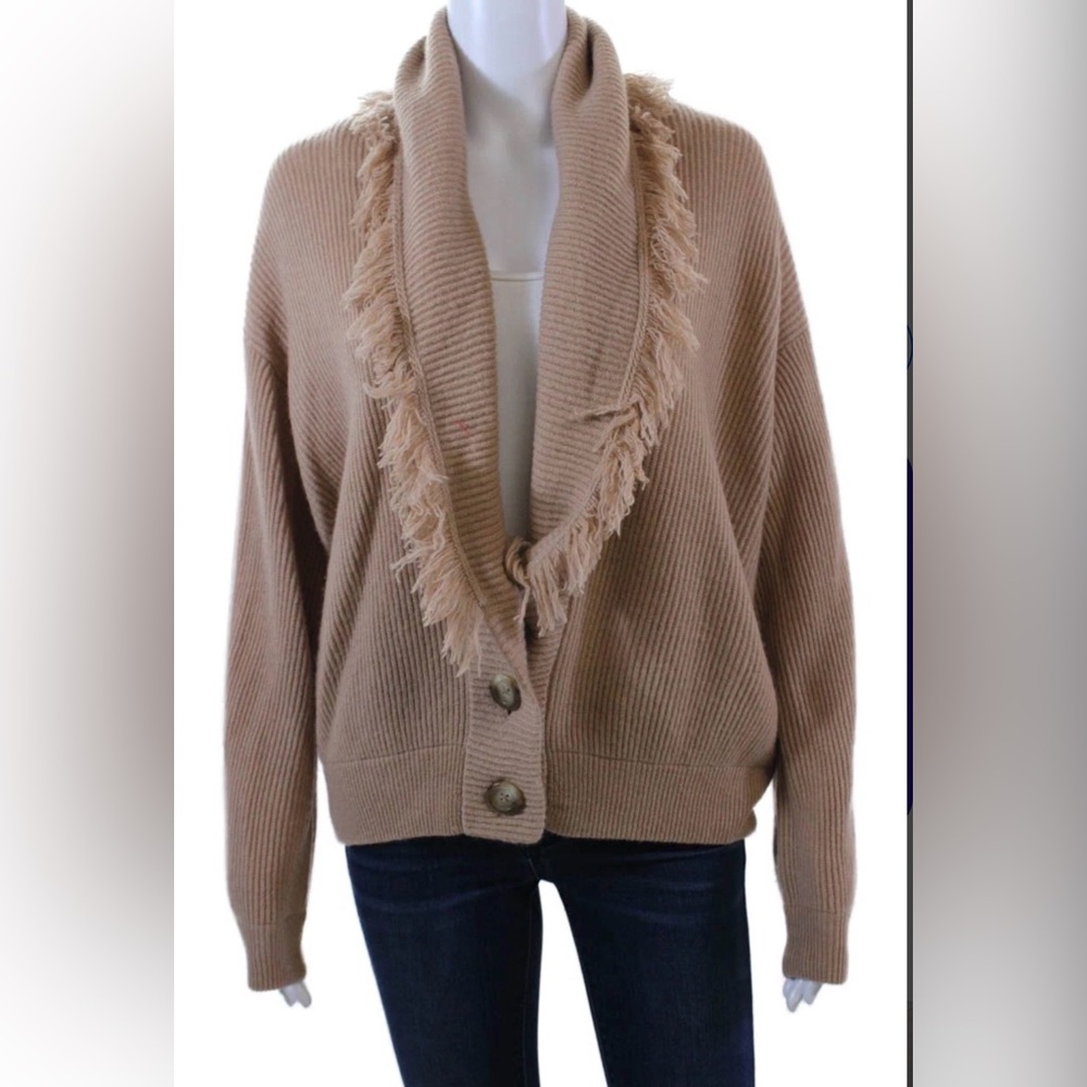 27 Miles Women's Tan Cardigan Sweater